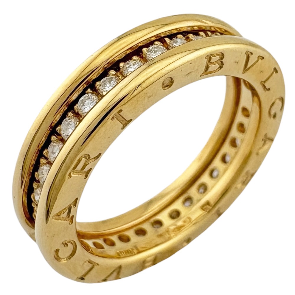 ブルガリ ビーゼロワン1バンド リング 指輪 10.5号 18金 K18イエローゴールド ダイヤモンド レディース BVLGARI  中古