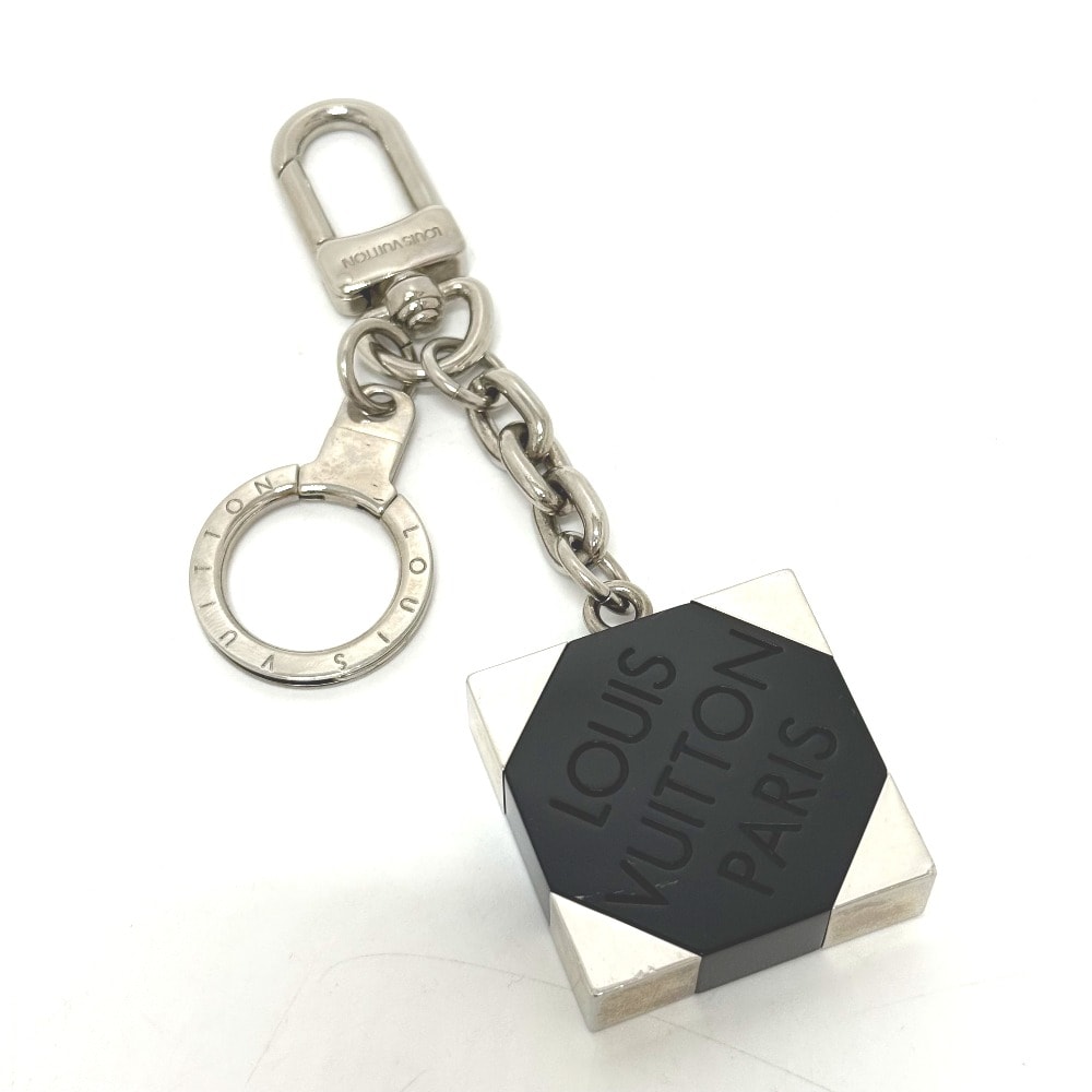 ルイヴィトン LOUIS VUITTON ポルト・クレ_ダミエ・エベヌ M66356 キーホルダー キーチャーム バッグチャーム プラスチック ブラック