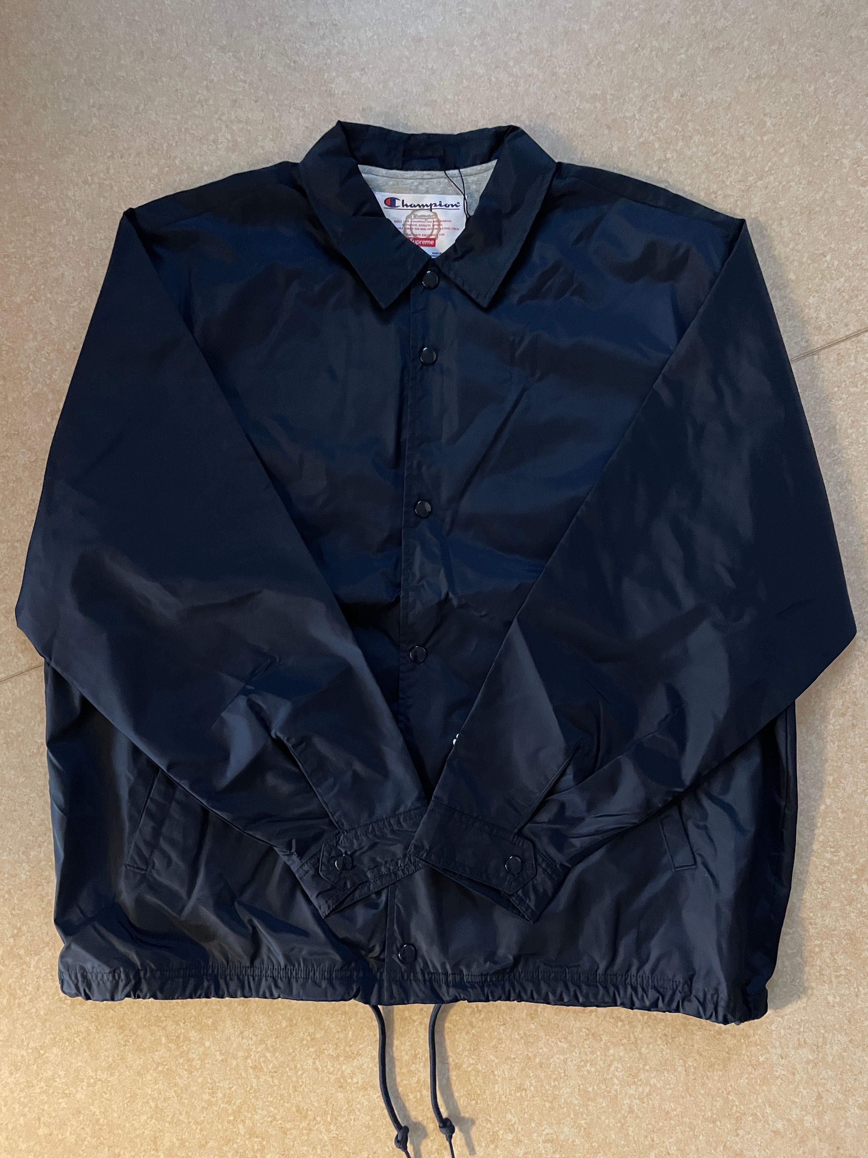 Supreme x Champion Coaches Jacket "Navy"