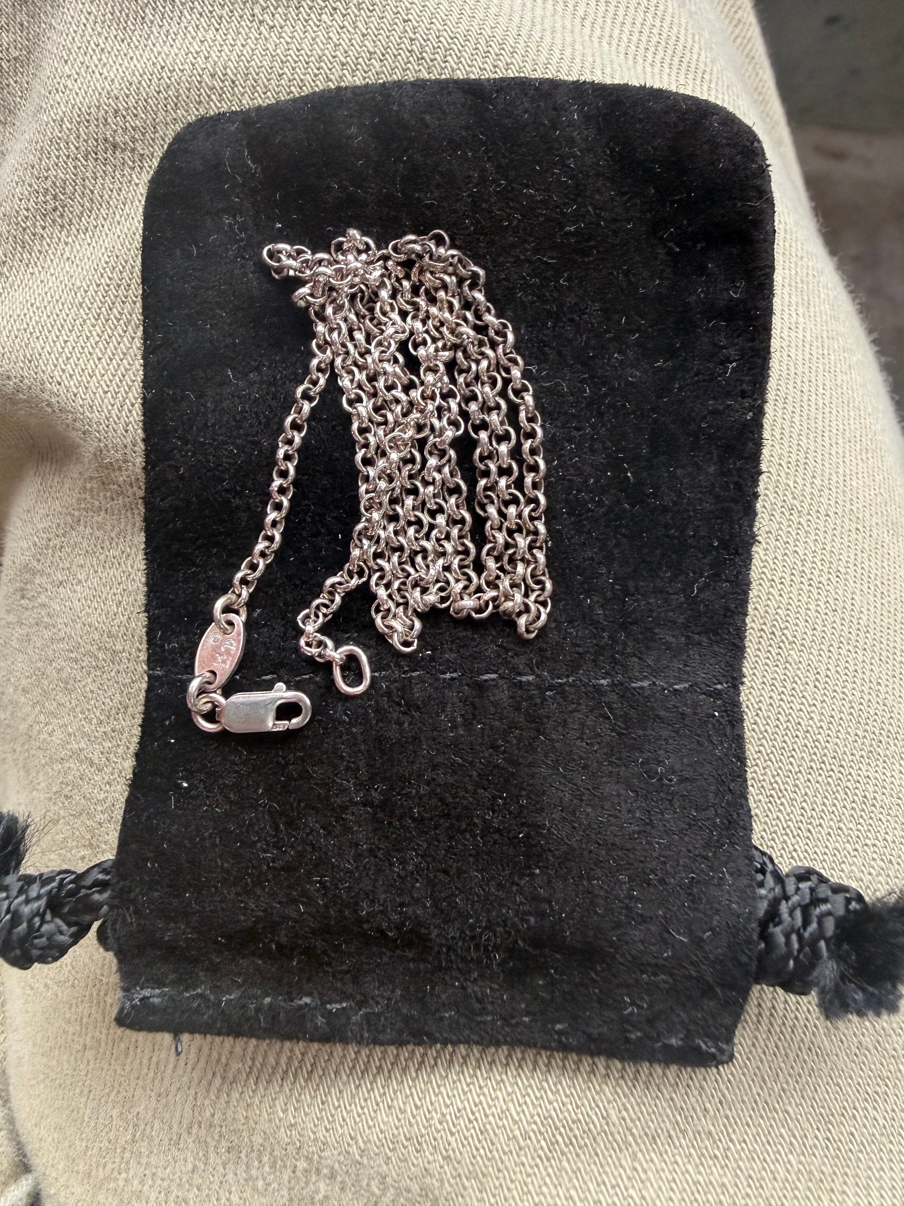 Chrome Hearts Roll Chain Necklace "Silver"