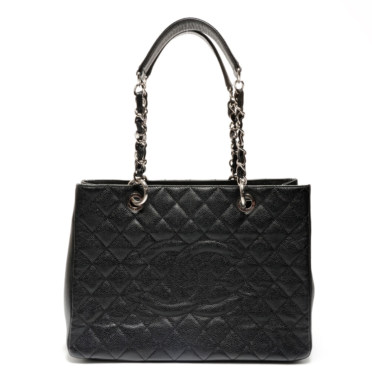 シャネル CHANEL デカココマーク GST マトラッセ キャビア トート 13番台 2009-2010 ショルダーバッグ【中古】