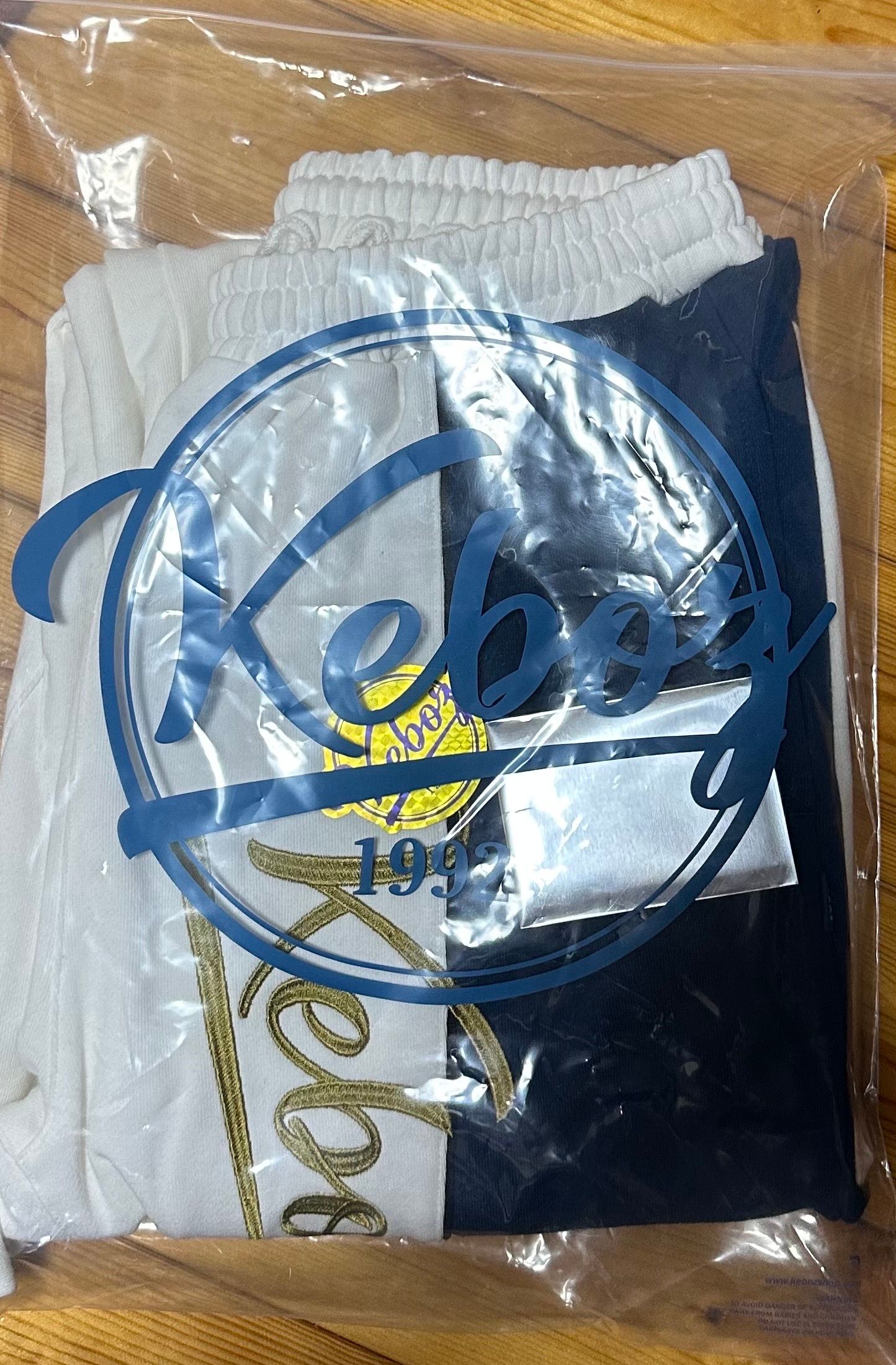 ケボズ ファイターズ 2トーン スウェット パンツ "ホワイト"