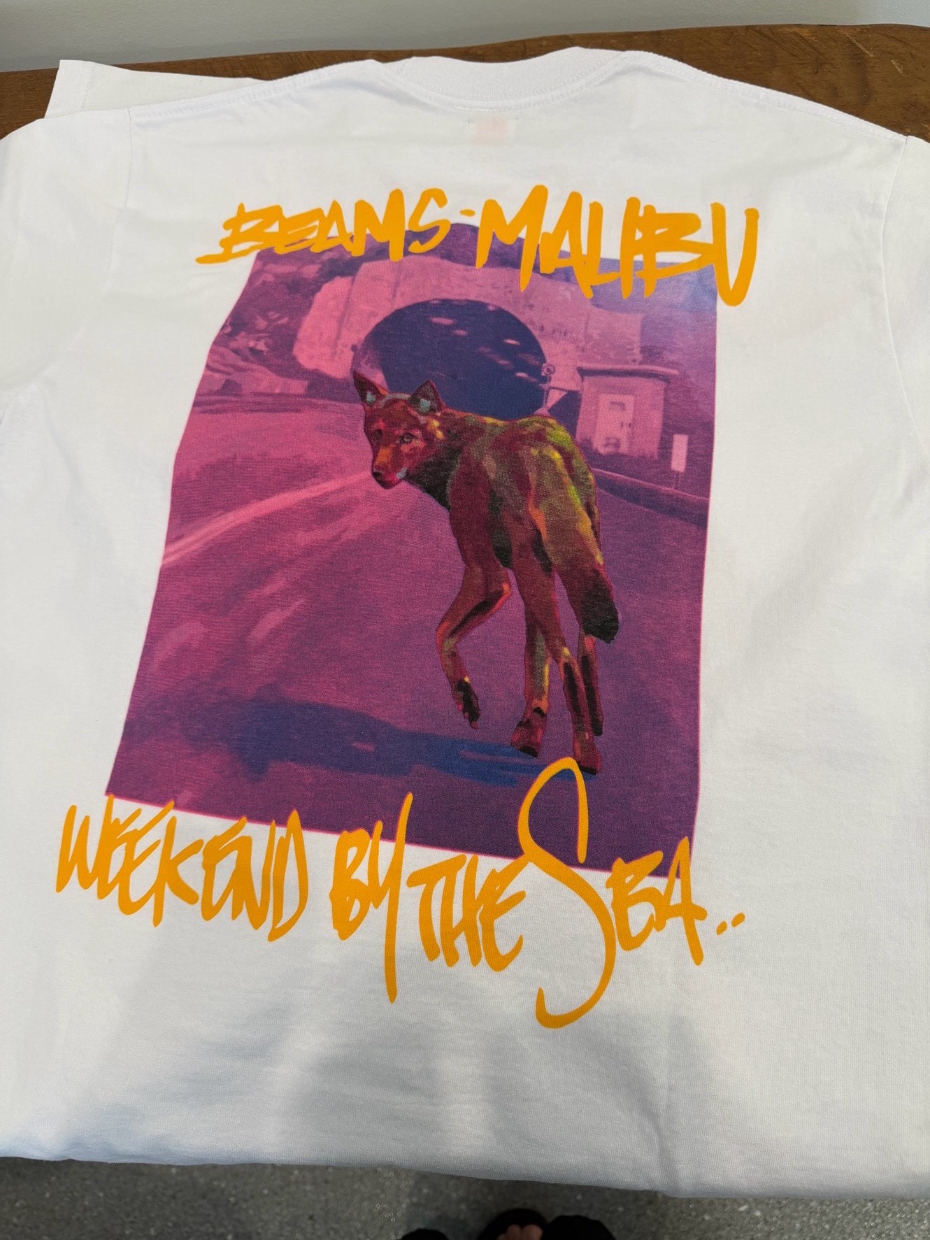 【新品】SAGE VAUGHN x BEAMS Malibu T-ShirtWHITE / L 新規オープン当日購入 店舗限定 アメリカ限定