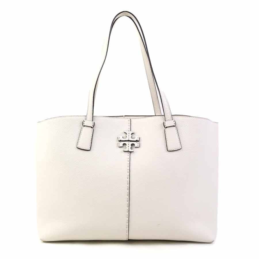 トリーバーチ Tory Burch ハンドバッグ レザー アイボリー レディース【中古】 h31753a