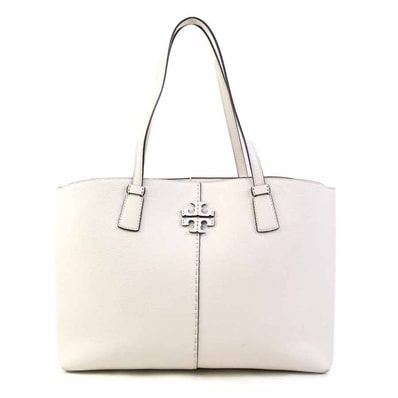 トリーバーチ Tory Burch ハンドバッグ レザー アイボリー レディース【中古】 h31753a