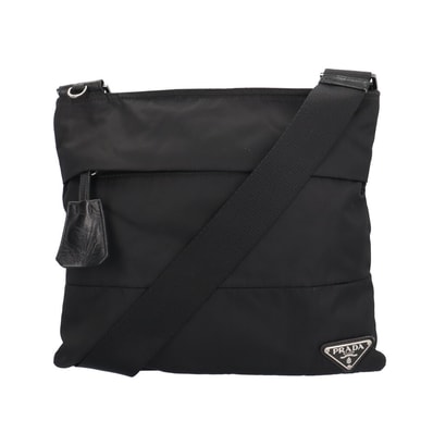 プラダ ショルダーバッグ ナイロン BT0741 ブラック レディース PRADA 中古