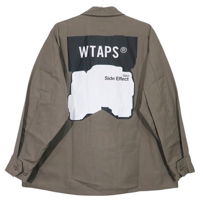 WTAPS ダブルタップス 19AW JUNGLE LS/SHIRT.COTTON.CANVAS 192WVDT-SHM03 ジャングル ロングスリーブシャツ コットン キャンバス オリーブドラブ 長袖 サイズ02(M)