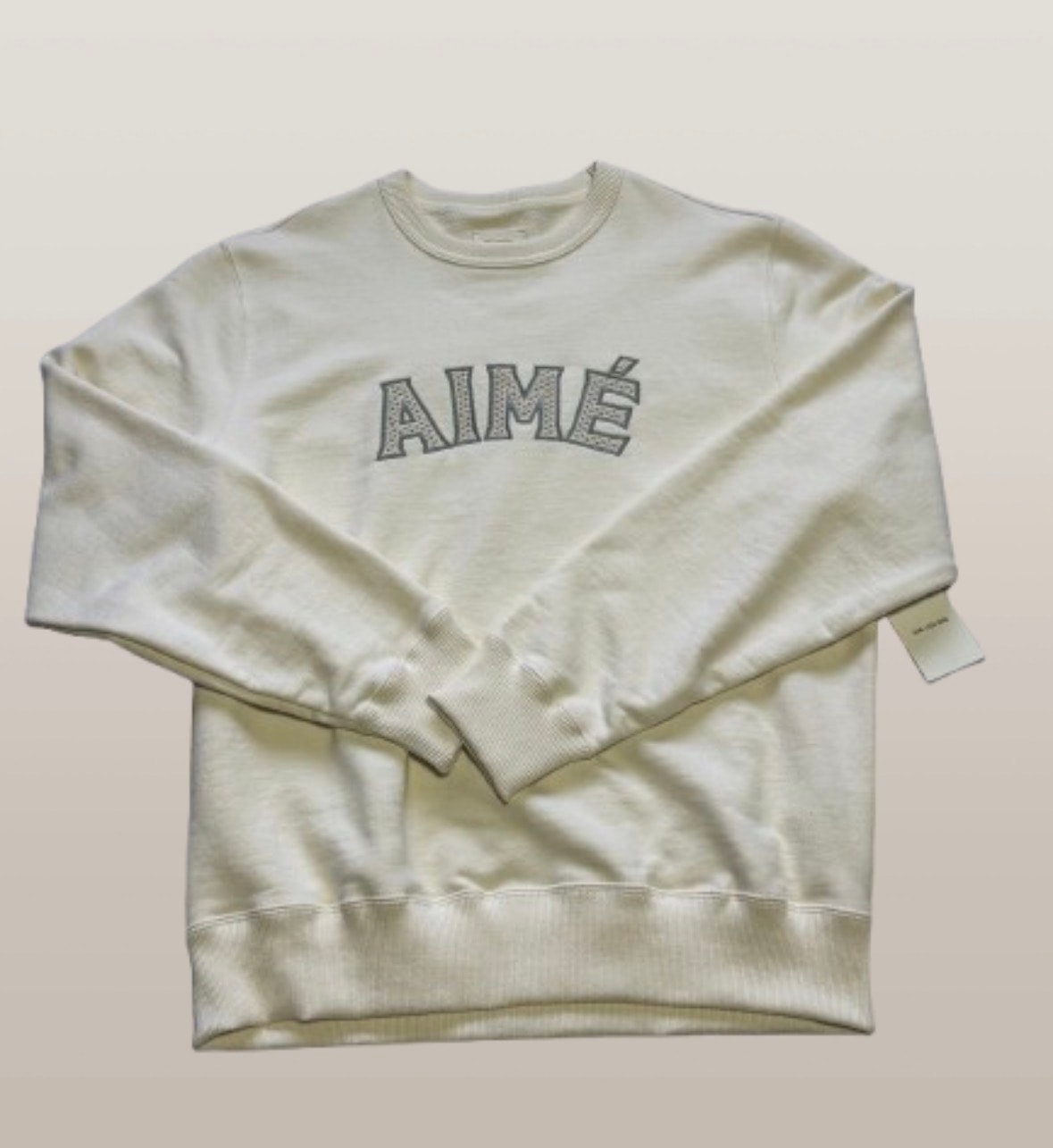 Aime Leon Dore Raffia Appliqué Crewneck Sweatshirt Lサイズ エメ レオン ドレ スウェット