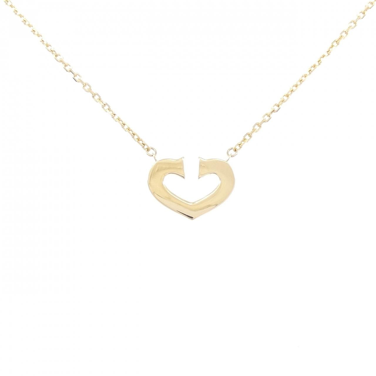 カルティエ Cハート ネックレス