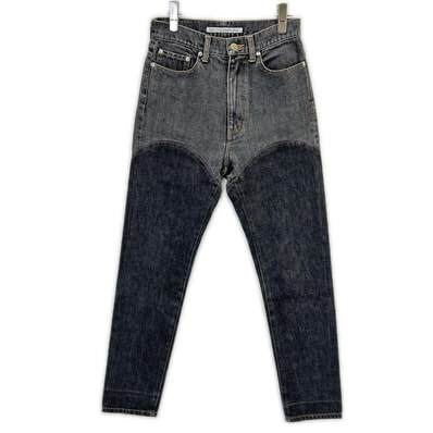 ジョンローレンスサリバン グレー THIGH HIGH JEANS M