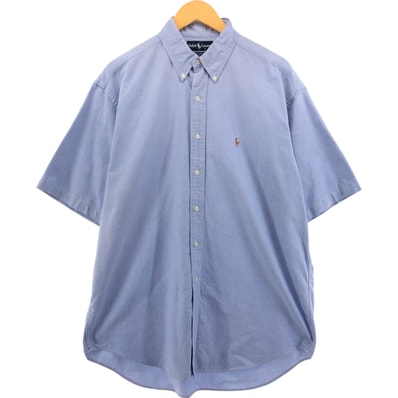古着 ラルフローレン Ralph Lauren BLAKE 半袖 ボタンダウンシャツ メンズL相当/eaa553252