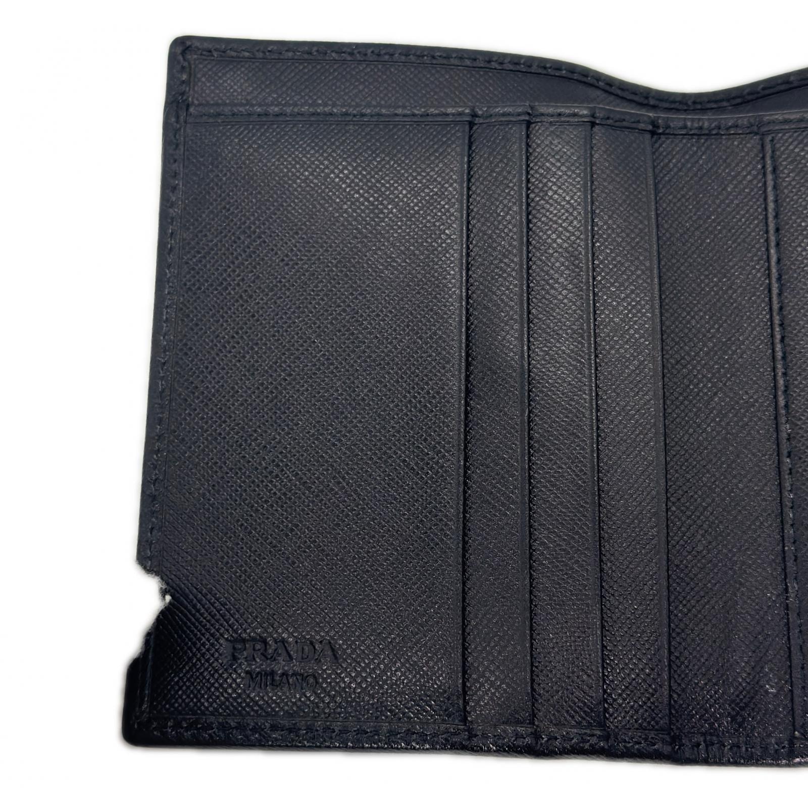 A (未使用に近い)】未使用 PRADA プラダ M176A 財布 三つ折り 