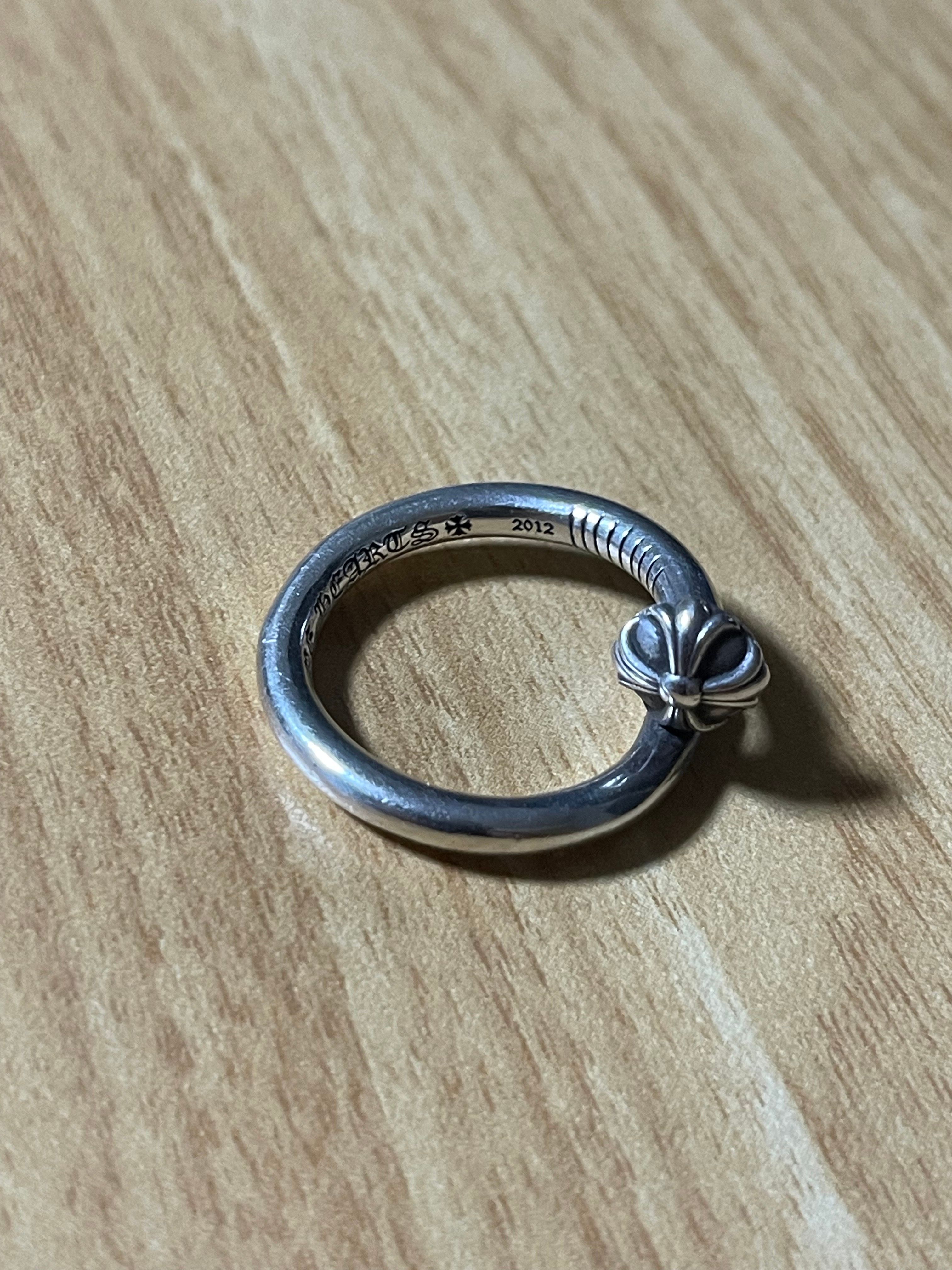 Chrome Hearts Nail Ring with Cross Ball "Silver"
