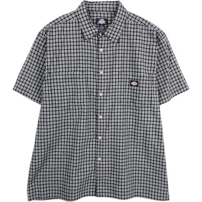 古着 ディッキーズ Dickies チェック柄 半袖 ワークシャツ メンズXXL相当/eaa665172