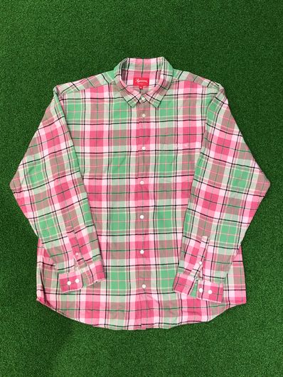 Supreme Plaid Flannel Shirt "Pink" (22FW)