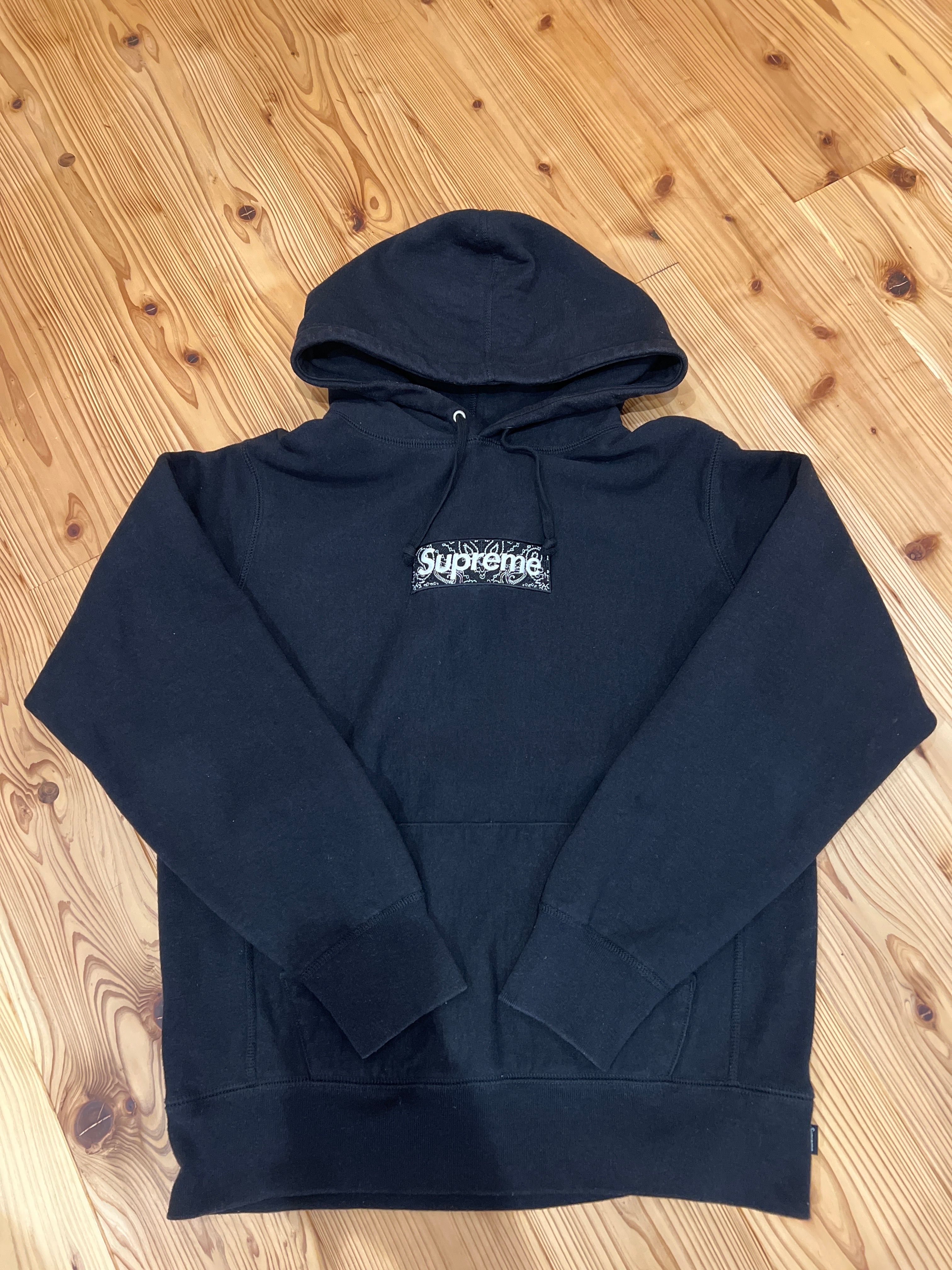 Supreme Bandana Box Logo Hooded Sweatshirt "Black"