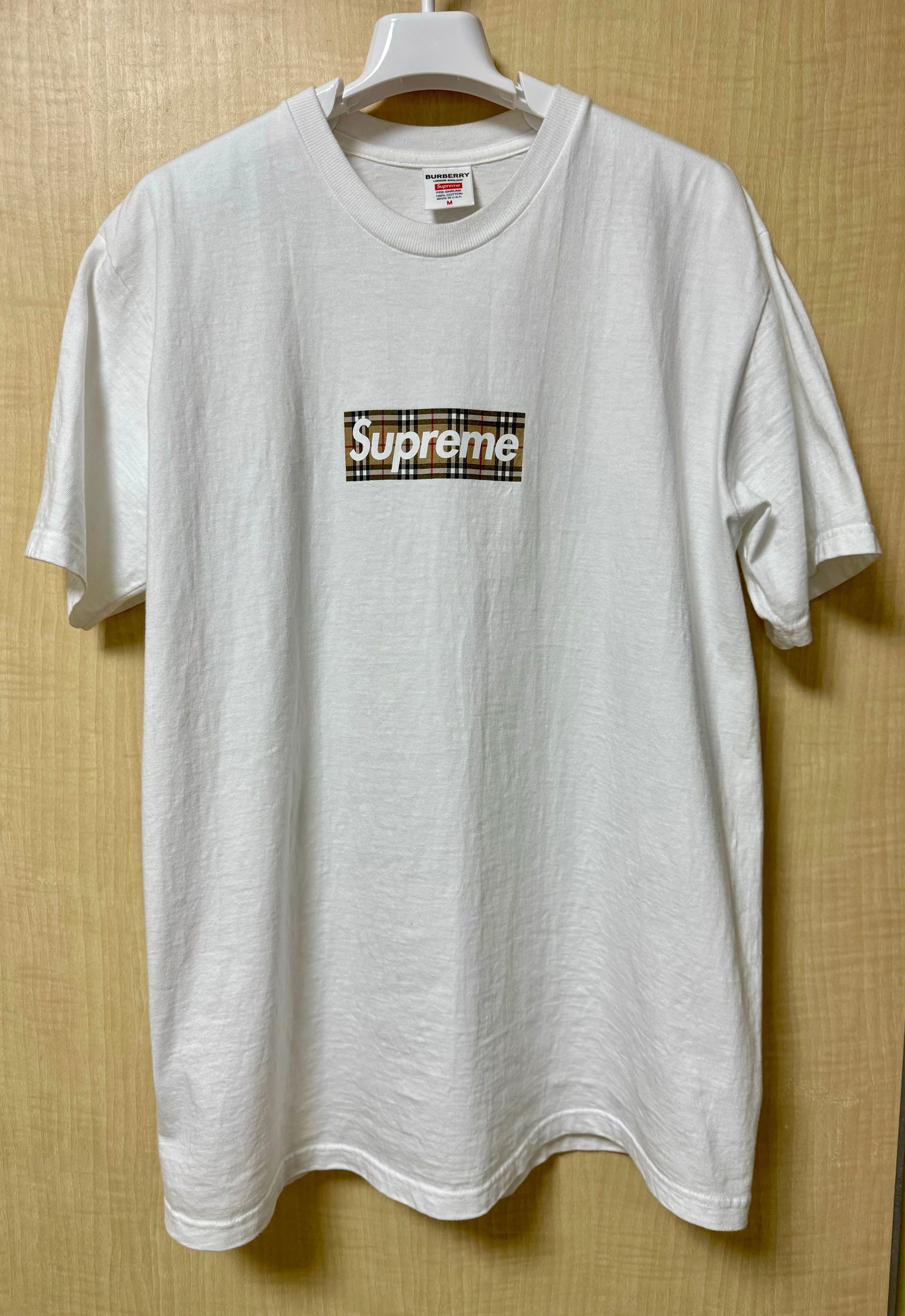 Supreme / Burberry Box Logo Tee "White"