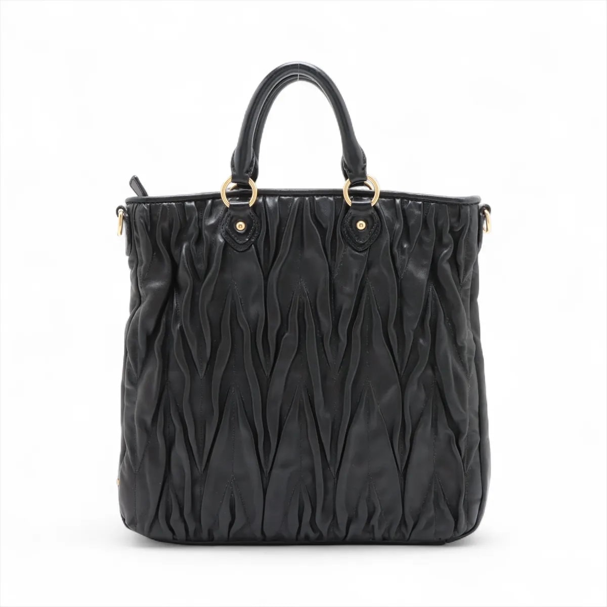 ■極美品 ミュウミュウ マテラッセトート バッグ レザー