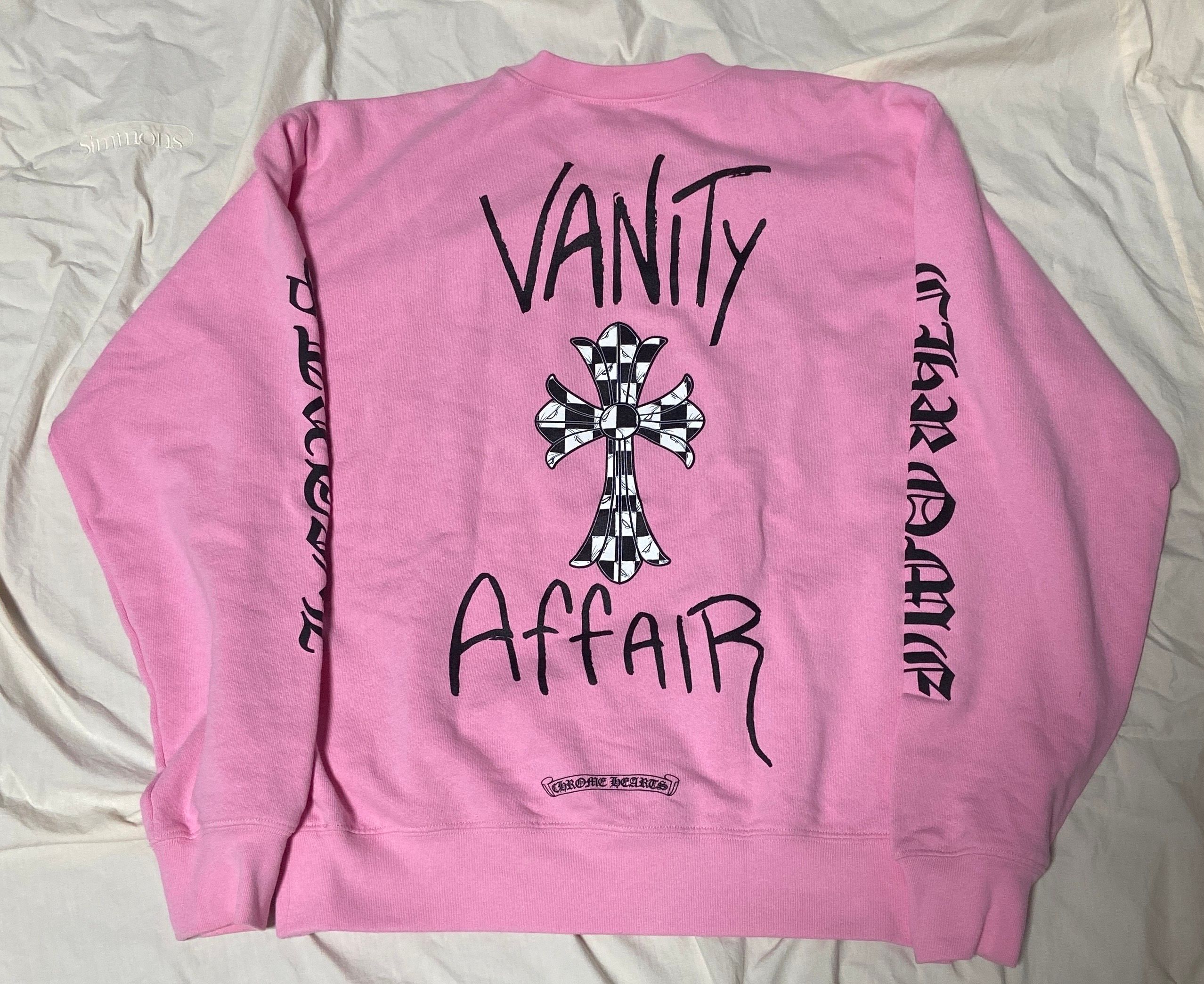 Chrome Hearts Matty Boy Vanity Affair Crewneck Sweatshirt "Pink"