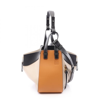 ロエベ LOEWE ハンモックバッグ スモール 2WAY ハンドバッグ バッグ レザー レディース ブラック系 / ブラウン系 / ベージュ系 【中古】