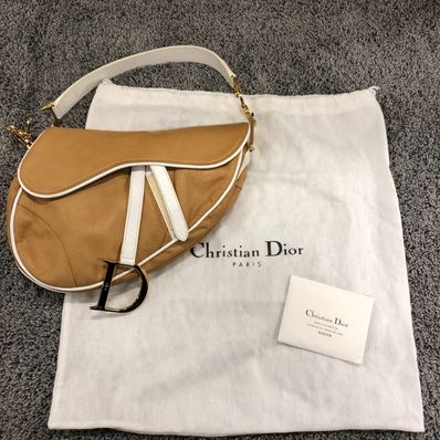 Dior Runway Leather Saddle Bag "Brown"
