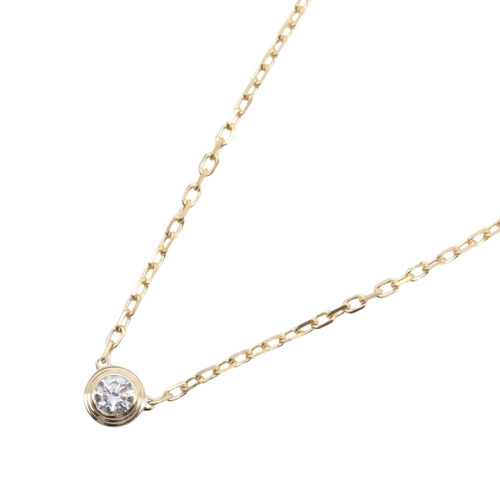 カルティエ CARTIER ダムールネックレスSM ネックレス ジュエリー K18(イエローゴールド) ダイヤモンド レディース ゴールド系 / クリア系 【中古】