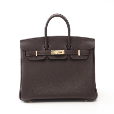 エルメス HERMES バーキン25 ハンドバッグ バッグ レザー トゴ トゴ レディース ブラウン系 ベブラン 【中古】