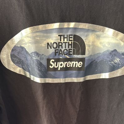 Supreme x The North Face Mountains Tee "Black"