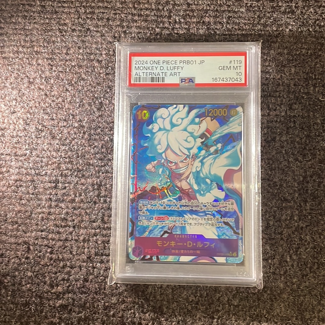 Monkey.D.Luffy SEC-P [OP05-119](Premium Booster "One Piece Card The Best") — PSA 10