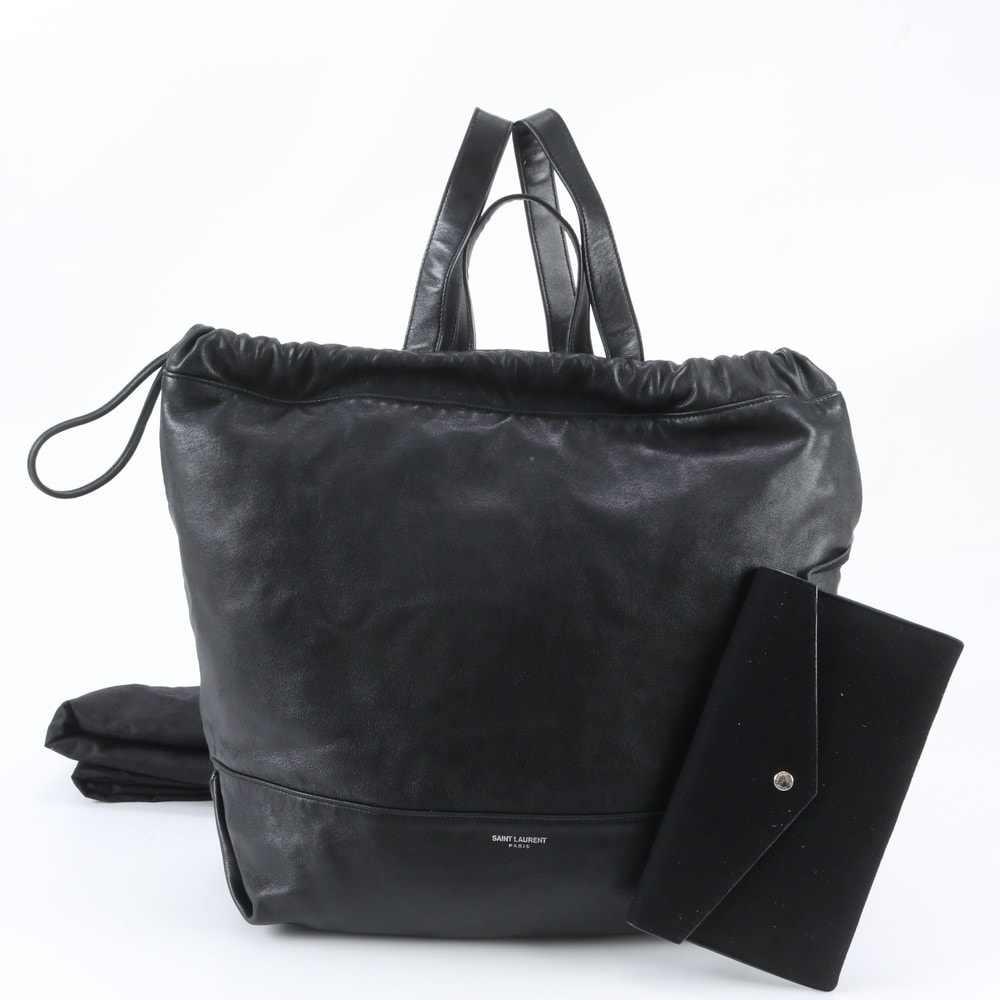 ■美品 サンローラン パリ YSL 554045 リュックサック レザー