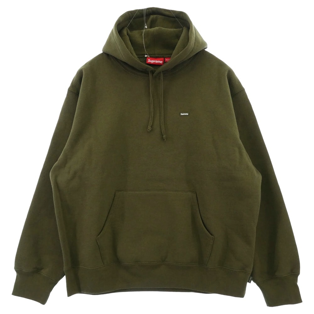 Supreme シュプリーム パーカー 25SS Small Box Hooded Sweatshirt スモール ボックス フーディー スウェットシャツ パーカー Dark Olive グリーン系 L【極上美品】【中古】