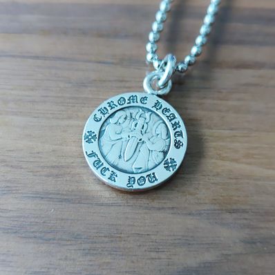 Chrome Hearts Angel Medal Charm Fuck You "Silver"