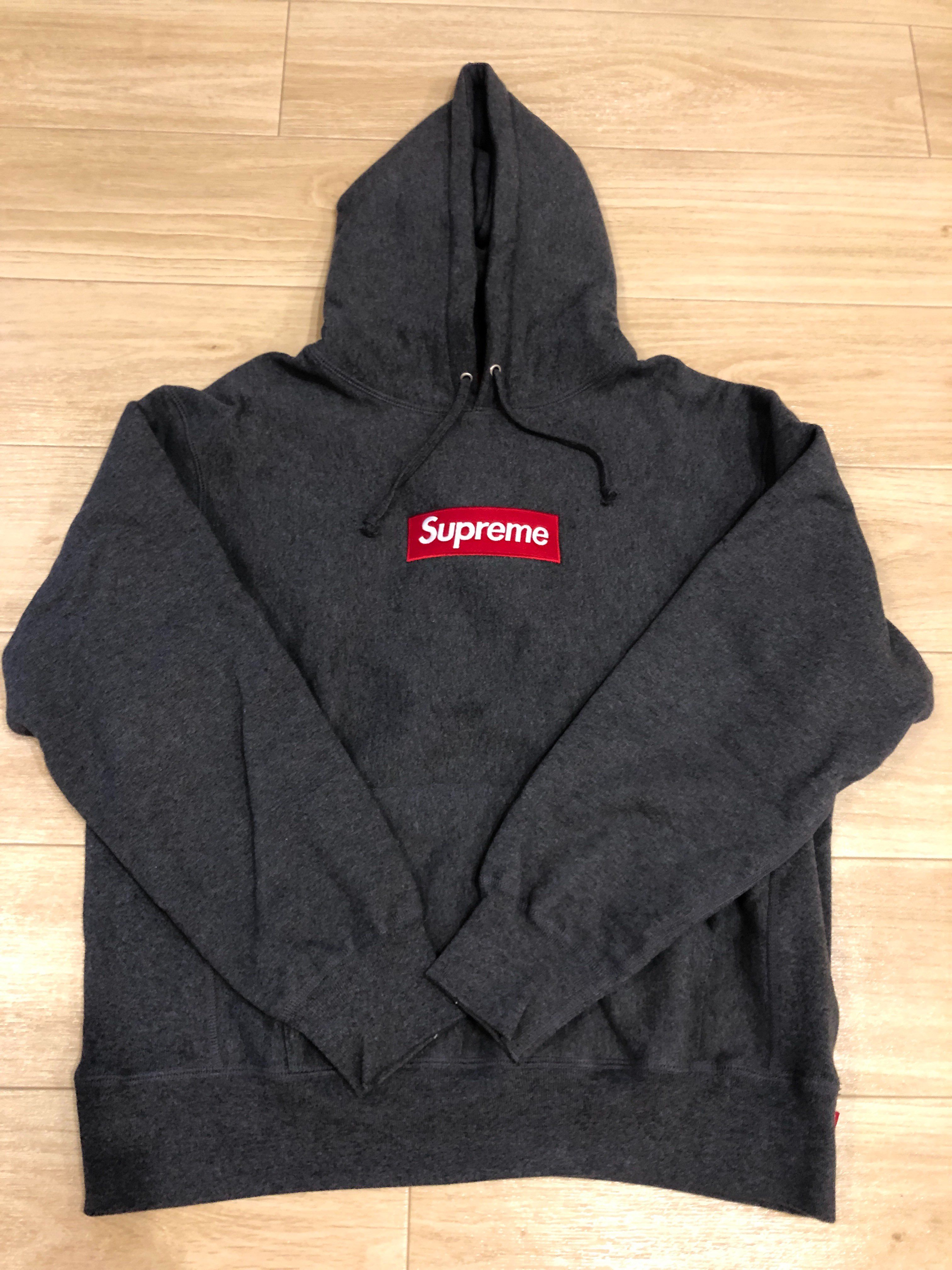 Supreme Box Logo Hooded Sweatshirt "Charcoal" (21FW)