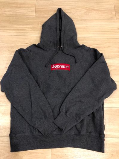 Supreme Box Logo Hooded Sweatshirt "Charcoal" (21FW)