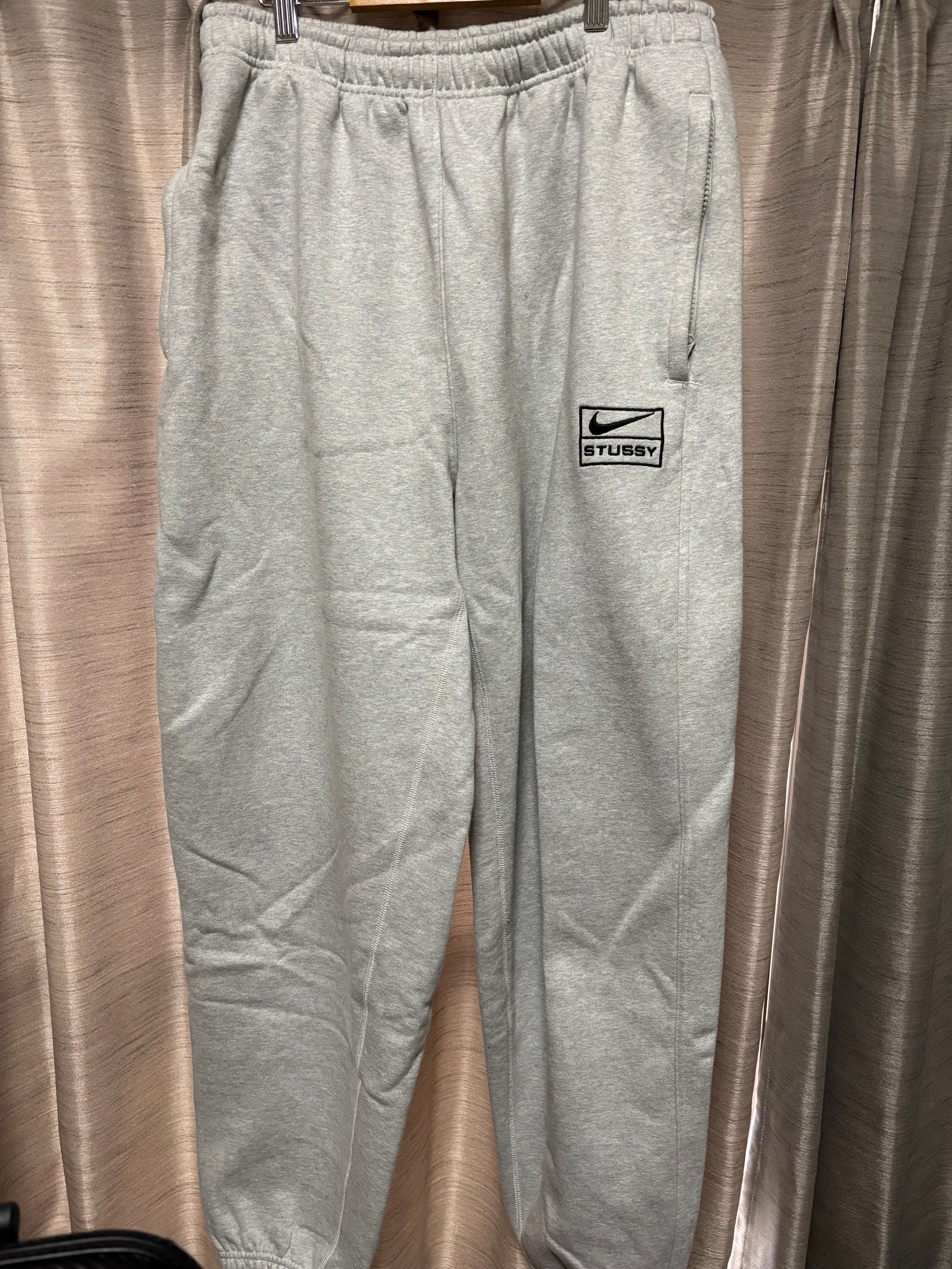 Stussy x Nike Fleece Pant "Grey Heather" (US Size) FN5231-050