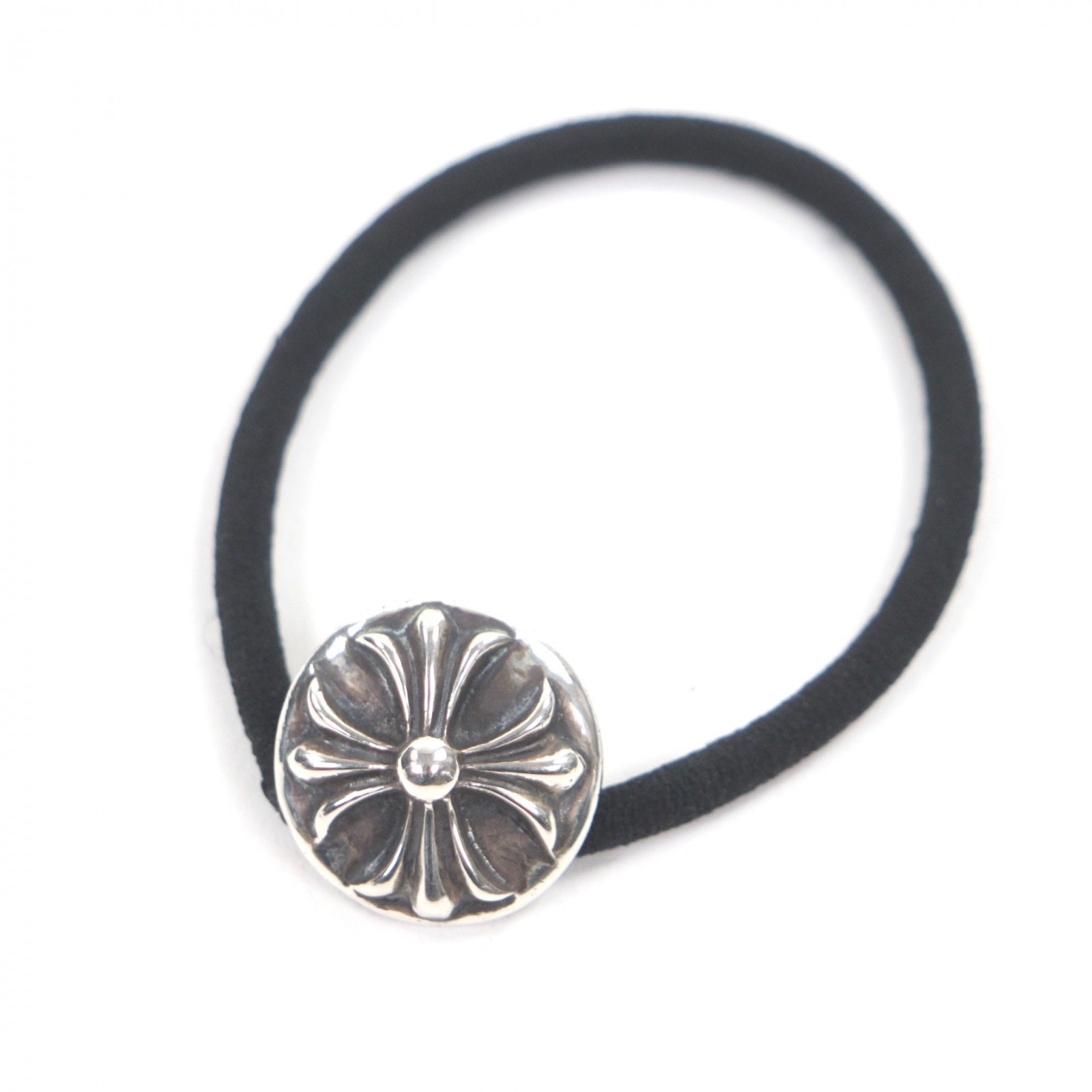 美品 クロムハーツ ヘアアクセサリー クロスボールボタン シルバー メンズ