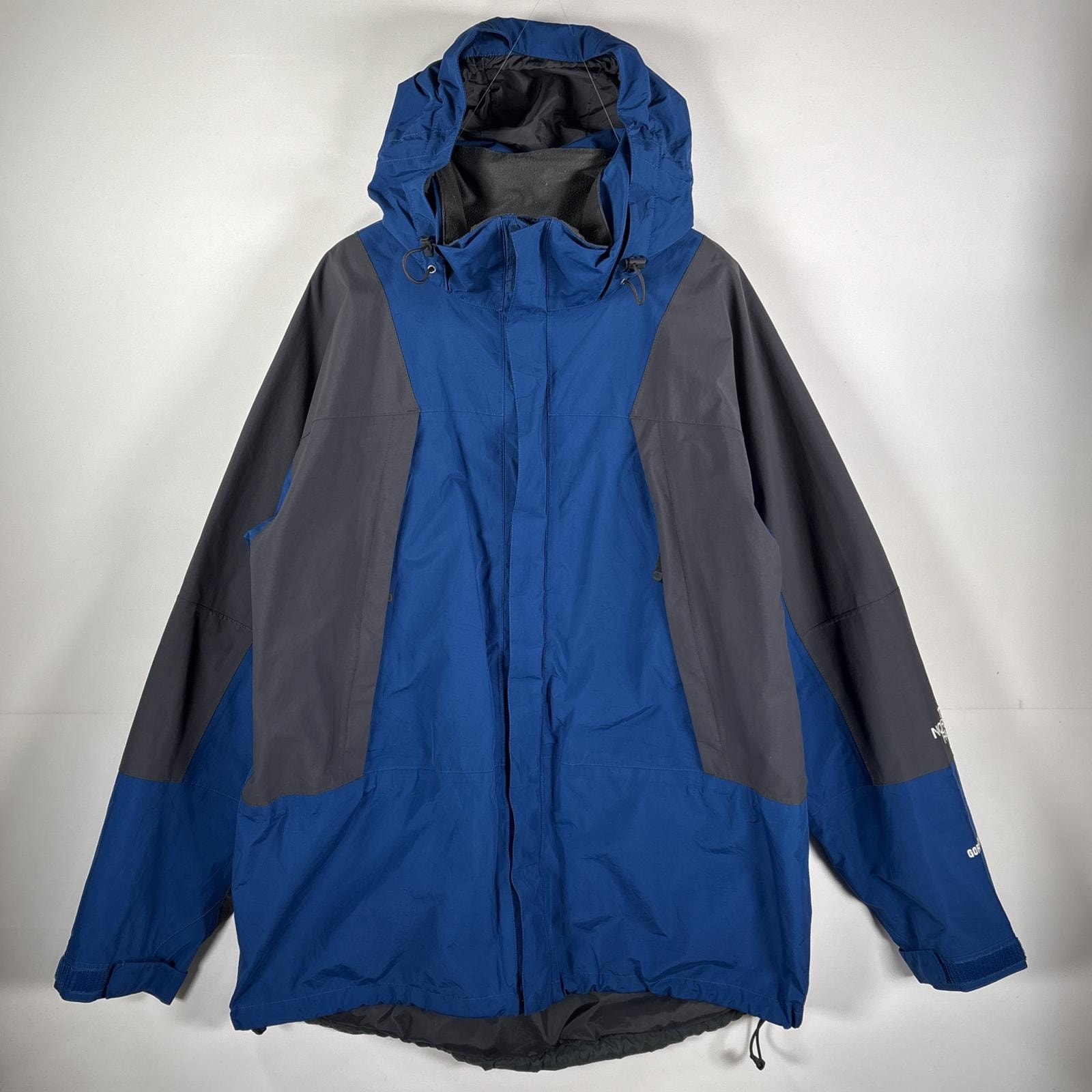 古着 ザ・ノースフェイス THE NORTH FACE マウンテンパーカー マウンテンライトジャケット 刺繍ロゴ ゴアテックス 14041  ブルー メンズ