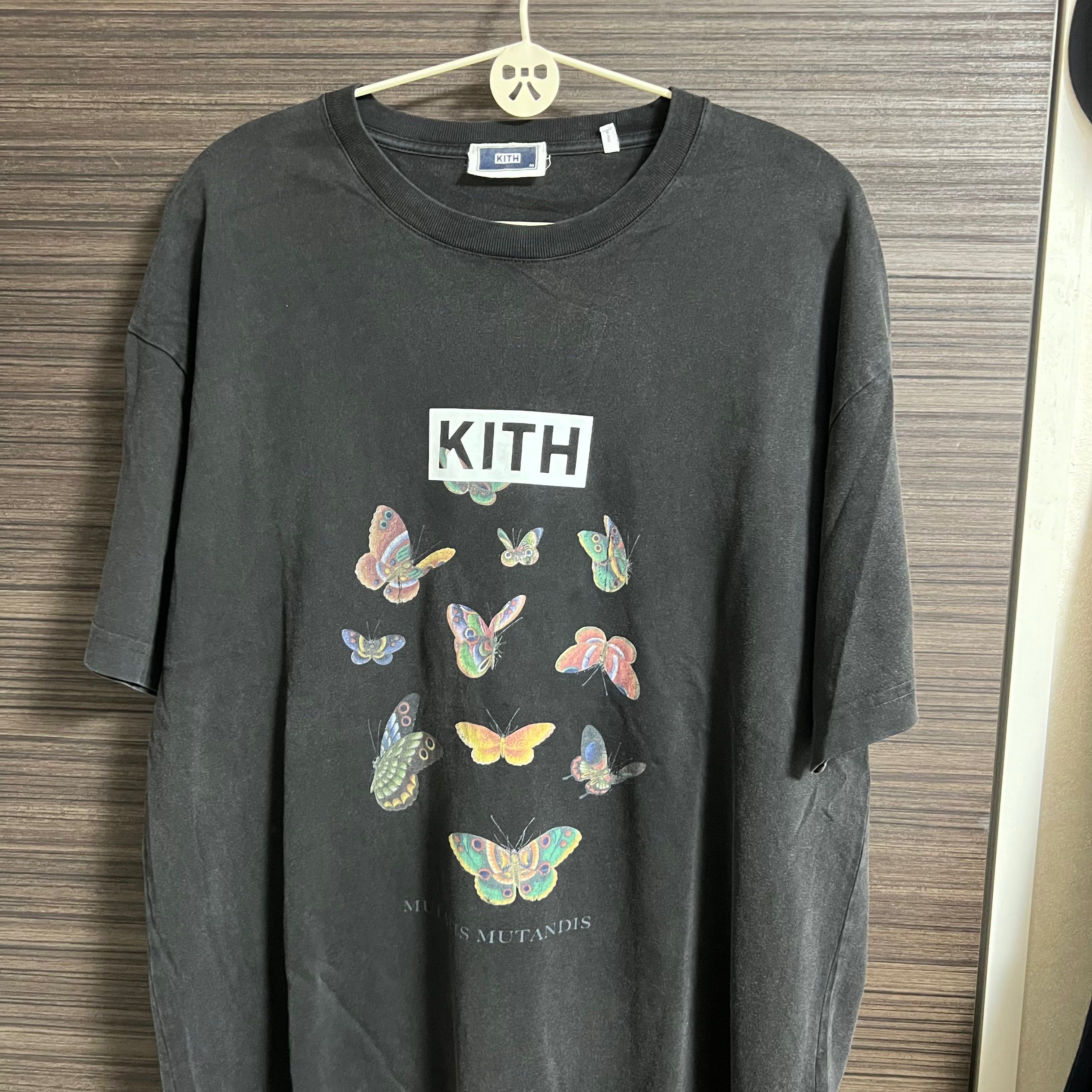 Kith Box Logo Butterfly Vintage T-shirt "Black" KH030117