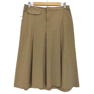 CHECK BOX PLEAT MIDI SKIRT チェック柄 ボックス プリーツ ミディ丈 スカート【1138872842233】