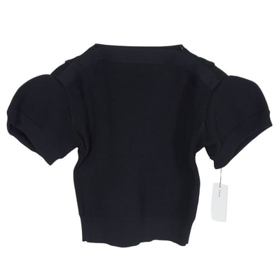 Sacai サカイ ニット 26SS 26-08398 Knit Pullover パフスリーブ ニット 半袖 プルオーバー ブラック系 2【極上美品】【中古】