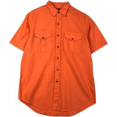 古着 ラルフローレン Ralph Lauren POLO by Ralph Lauren 半袖 リネンシャツ メンズL相当/eaa640937