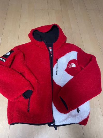 Supreme x The North Face S Logo Hooded Fleece Jacket "Red"