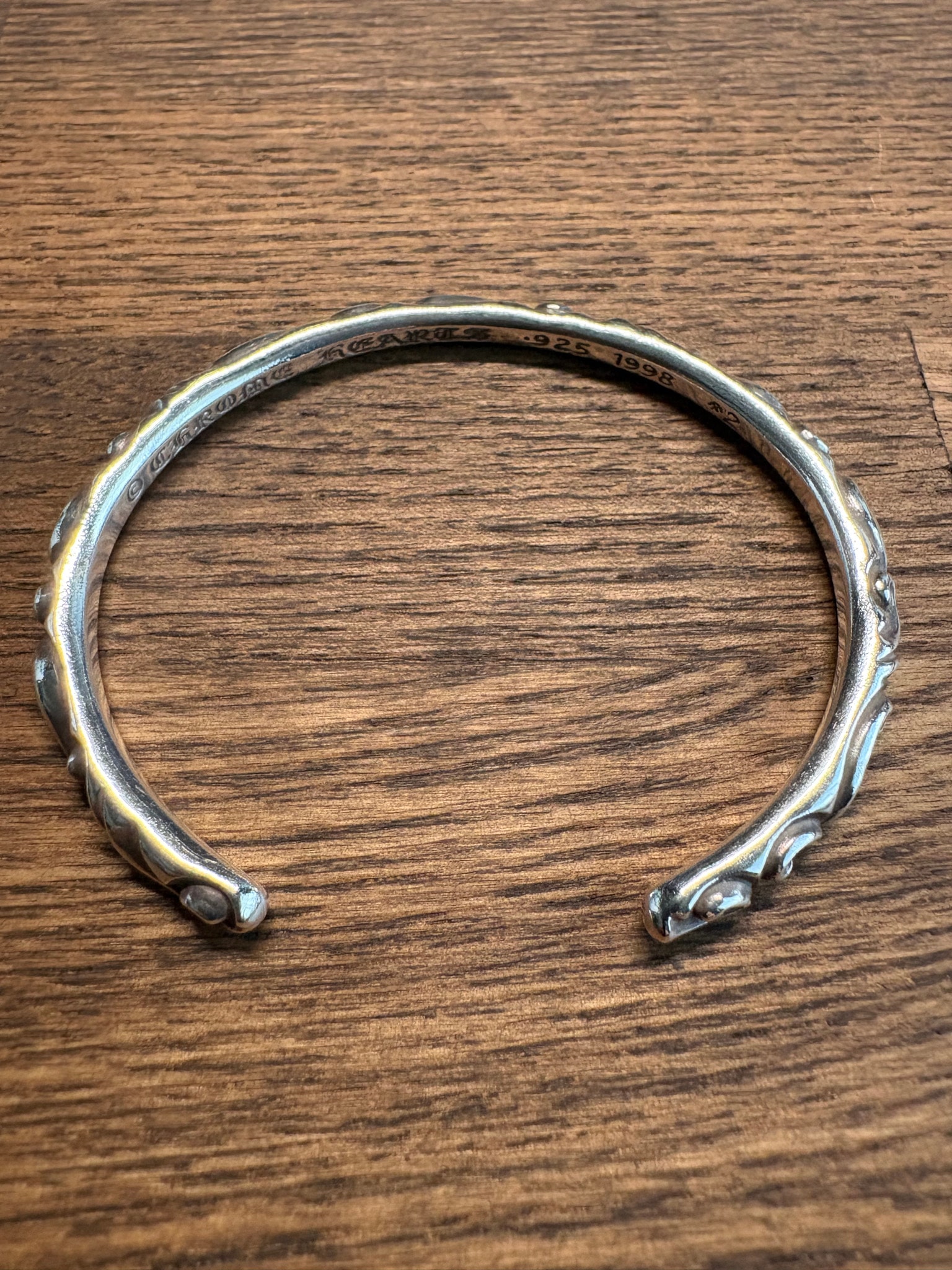 B (目立った傷や汚れなし)】Chrome Hearts SBT スクロール バングル