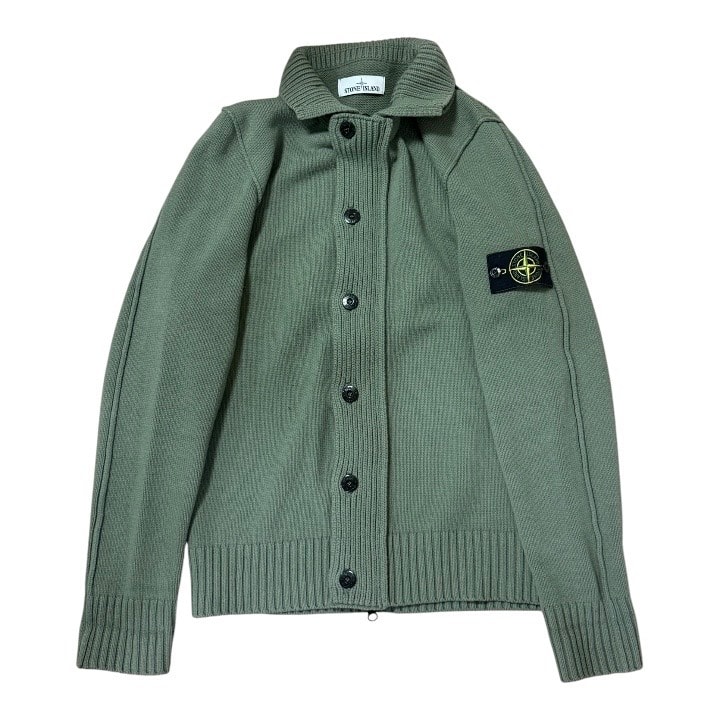 stone island ハイネック ボタンニットカーディガン