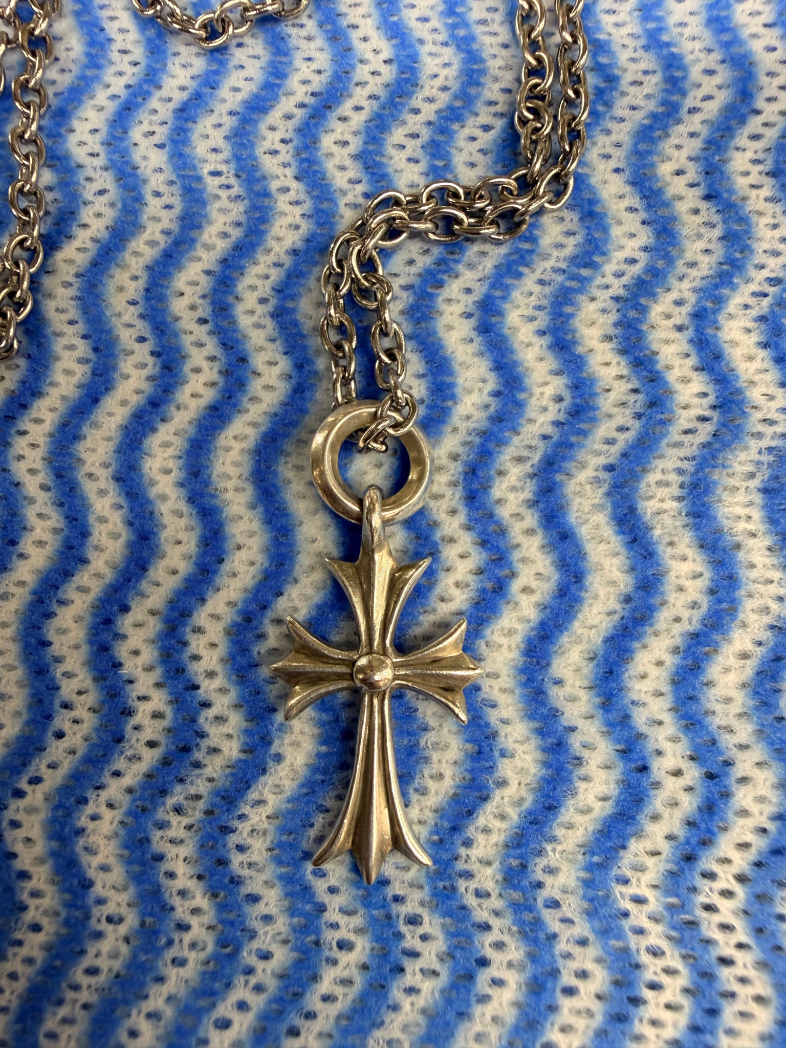 Chrome Hearts Tiny CH Cross Charm "Silver"