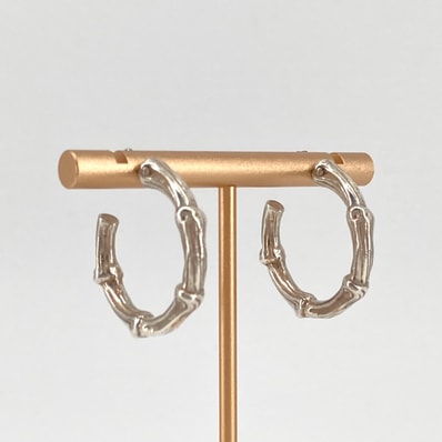 TIFFANY&Co.(ティファニー) バンブーフープ Ag925 ピアス シルバー