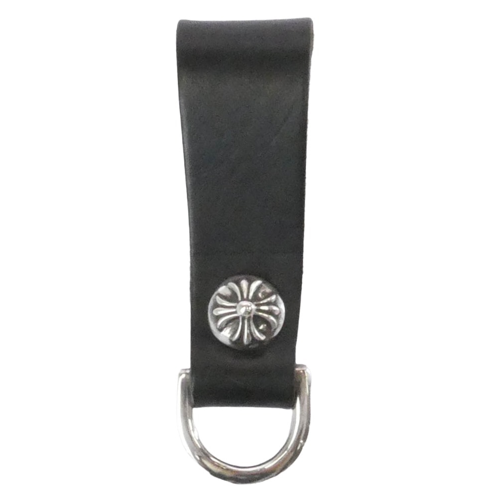 CHROME HEARTS クロムハーツ(原本無) その他アクセサリー BELT LOOP D RING Dカン クロスボールボタン ベルトループ ブラック系 シルバー系【美品】【中古】