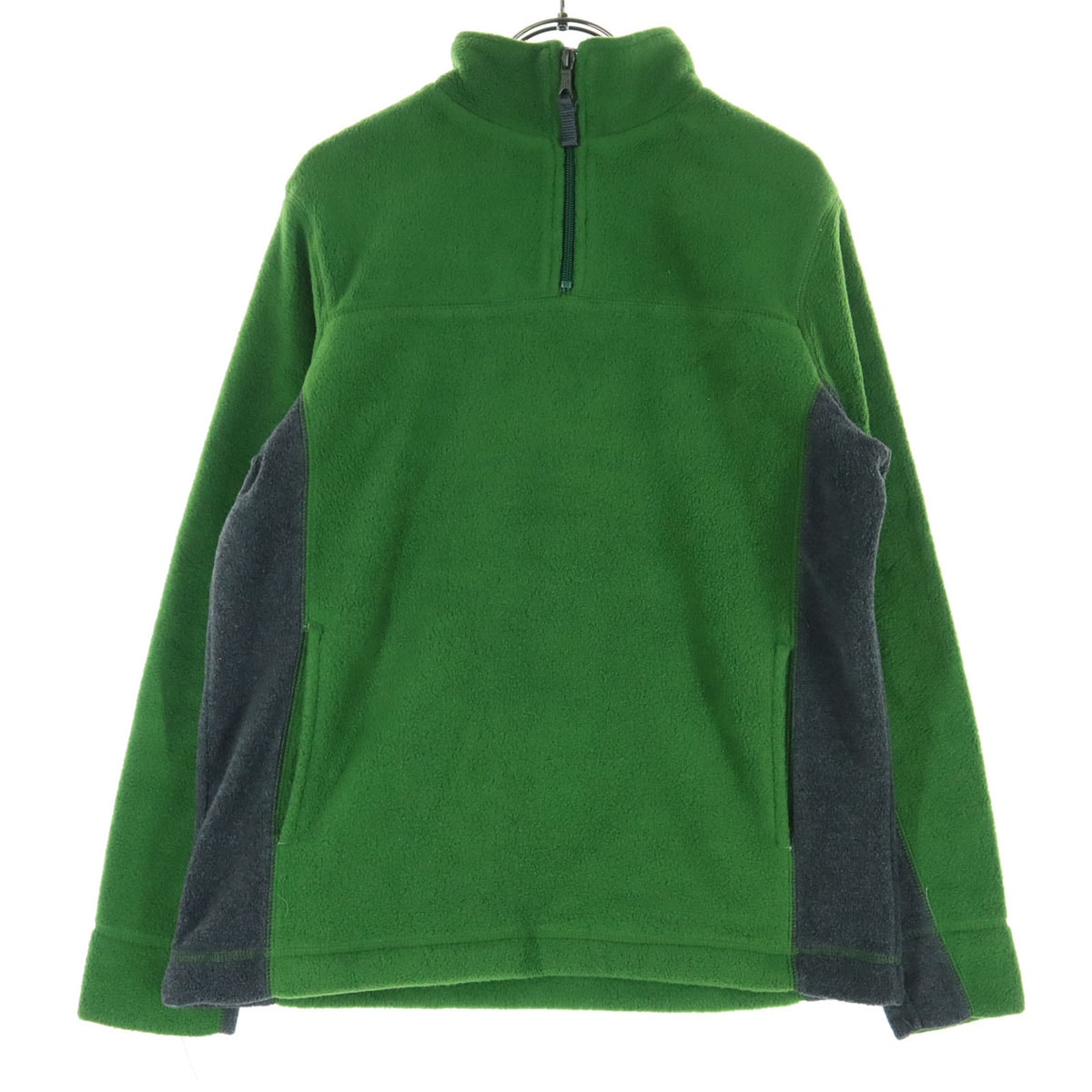 GAP ギャップ 長袖 ハーフジップ フリースジャケット XS グリーン