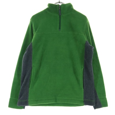 GAP ギャップ 長袖 ハーフジップ フリースジャケット XS グリーン