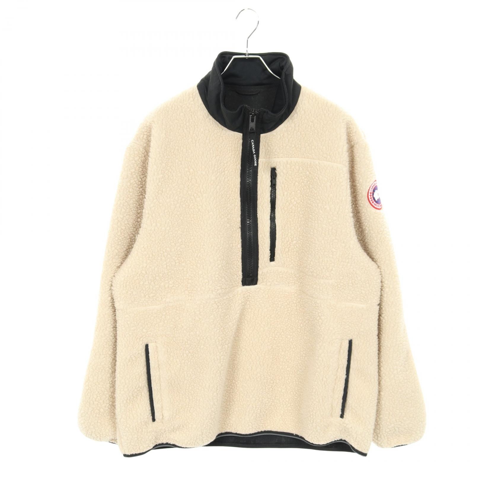 カナダグース CANADA GOOSE Renfrew フリース 衣料品 アウター ウール ポリエステル メンズ アイボリー系 7053M 【中古】